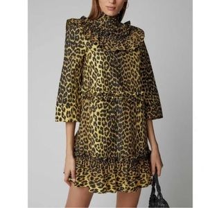 🐆 GANNI Animal Print Dress size 36